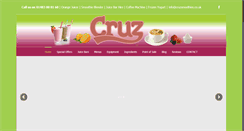 Desktop Screenshot of cruzsmoothies.co.uk