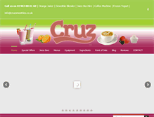 Tablet Screenshot of cruzsmoothies.co.uk